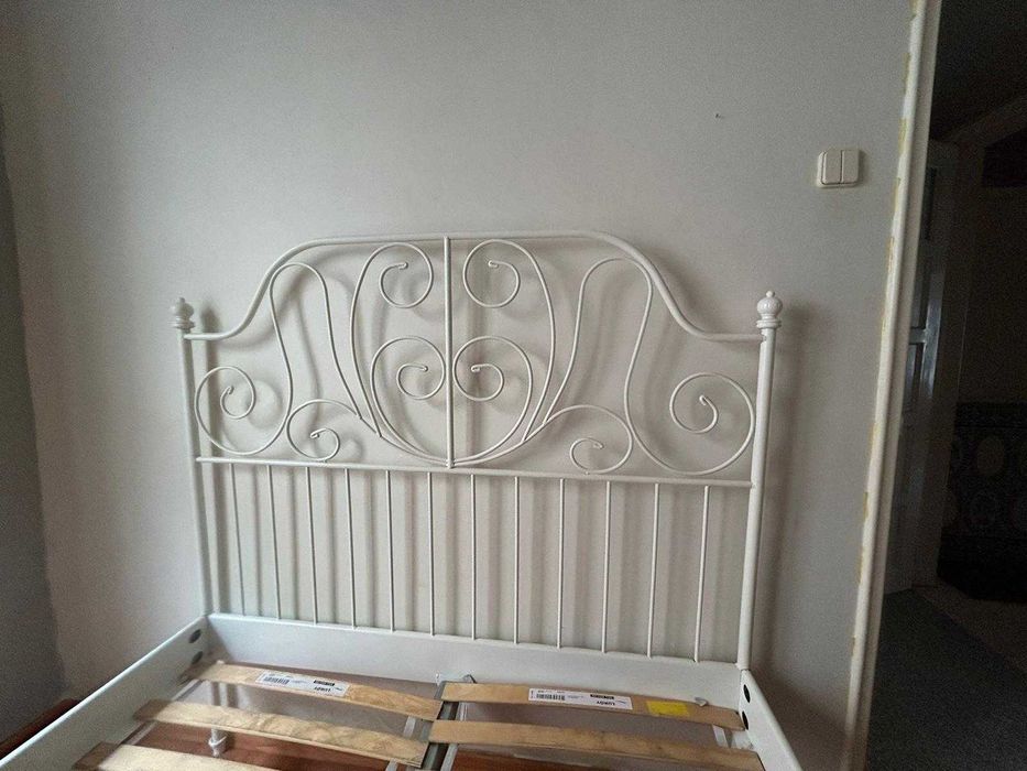 Cama de Casal Ikea Leirvik - Cama estilo romântico e rústica