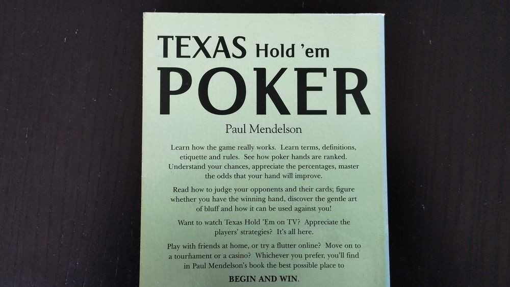 Livro - Texas Hold'Em Poker - Begin And Win