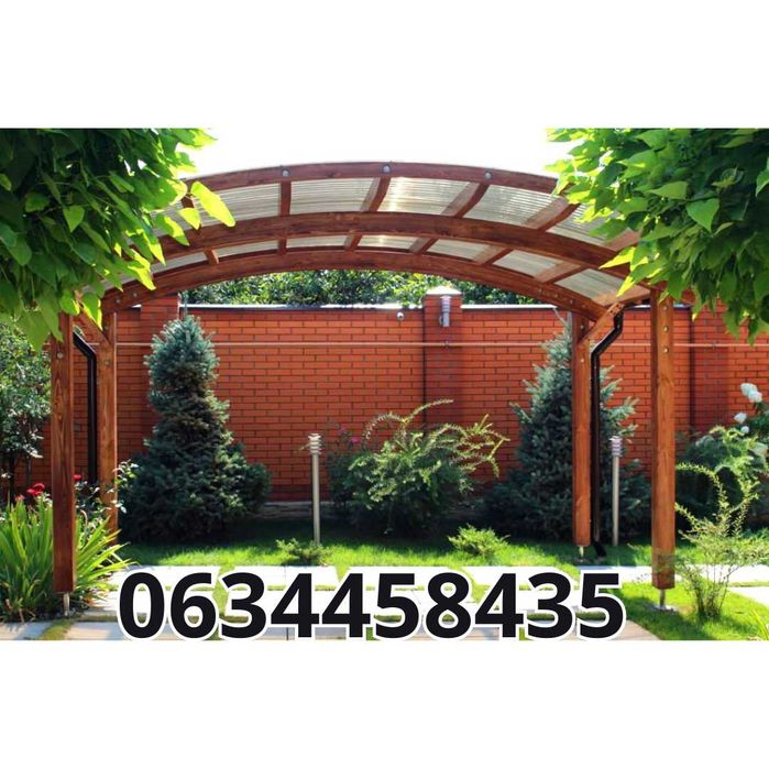 Навесы и Беседки для частного дома из поликарбоната