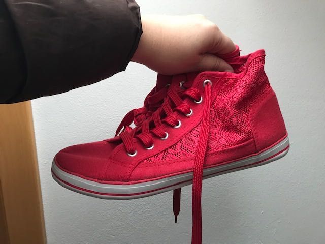 Sapatilhas Vermelhas Renda Nº 38 NOVAS