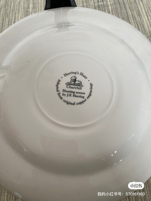 Assiette ancienne chasse à courre « the death » par CHURCHILL ENGLAND