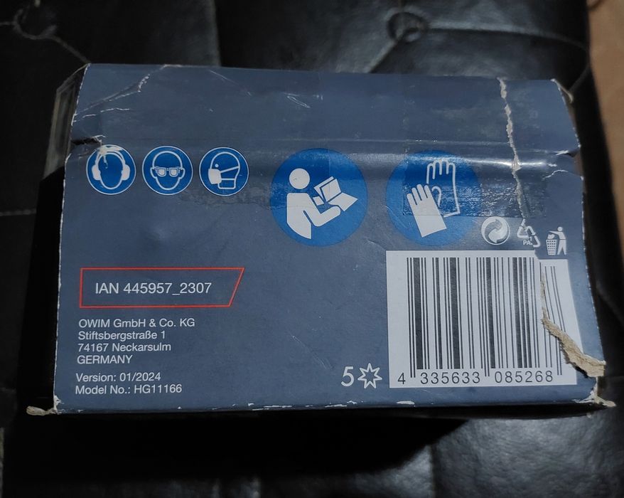 Алмазна коронка 83 мм.(М14) Parkside Performance HG 11166 в кейсі.