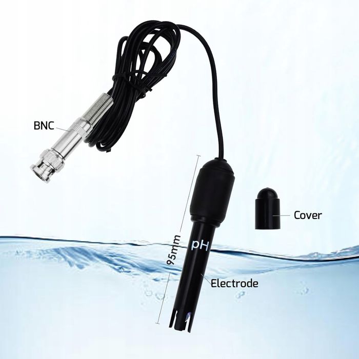2 w 1 Monitor PH i temperatury z wymienną elektrodą i podświetleniem
