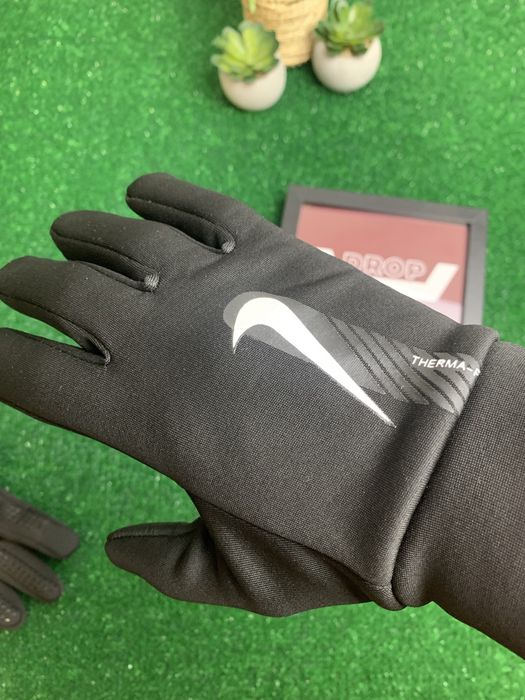 Рукавиці,Перчатки Nike Therma Fit,найк терма фіт на зиму, чорні