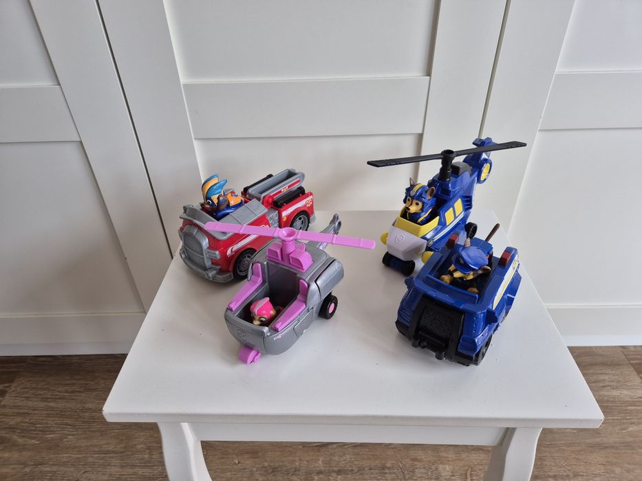 Pojazdy Psi Patrol Chase Sky 4 samochodziki