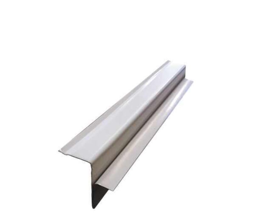Perfil de alhetas lacado branco 13mm 3 metros