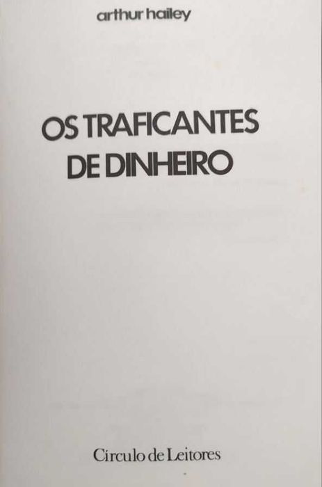 Livro "Os Traficantes de Dinheiro" de Arthur Hailey