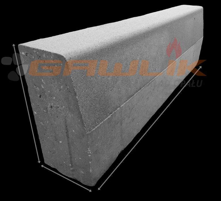 KRAWĘŻNIK DROGOWY  100x30x15 szary