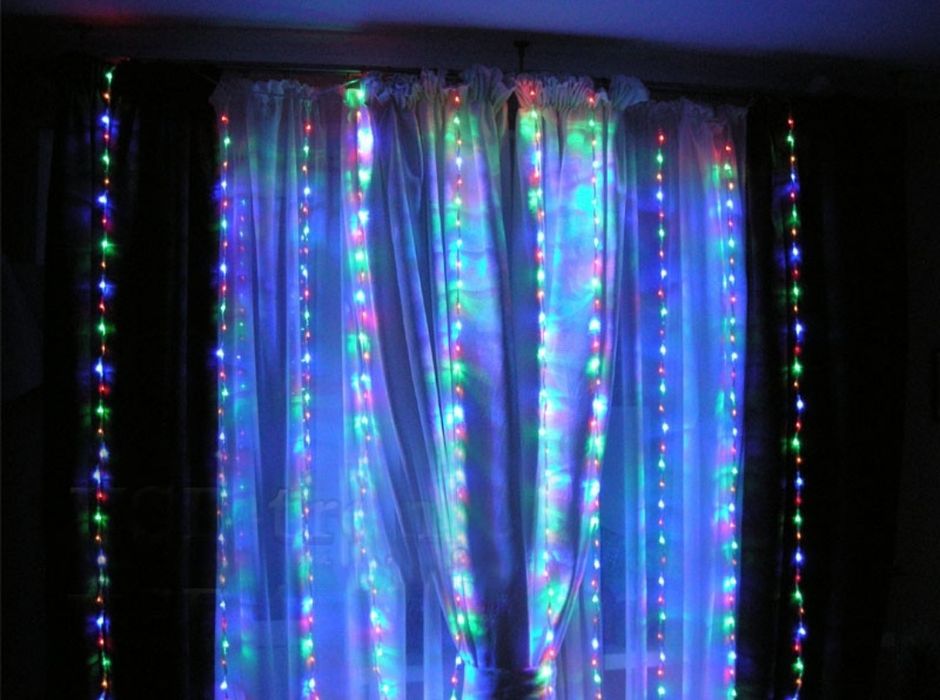 Герлянда шторки кольорова
