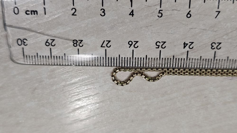 Złoty łańcuszek klasyczna KOSTKA PR 585 55 cm