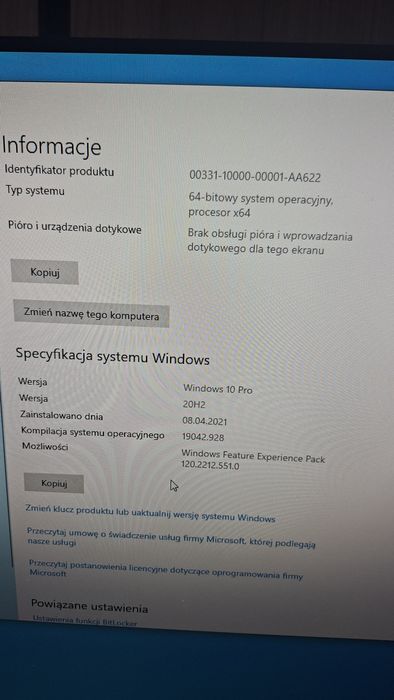 Komputer HP Windows 10