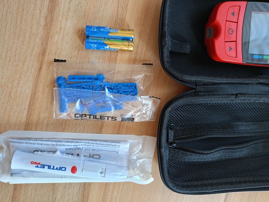 Glukometr ABRA Smart BT – nowy, zestaw, Bluetooth, bez pasków