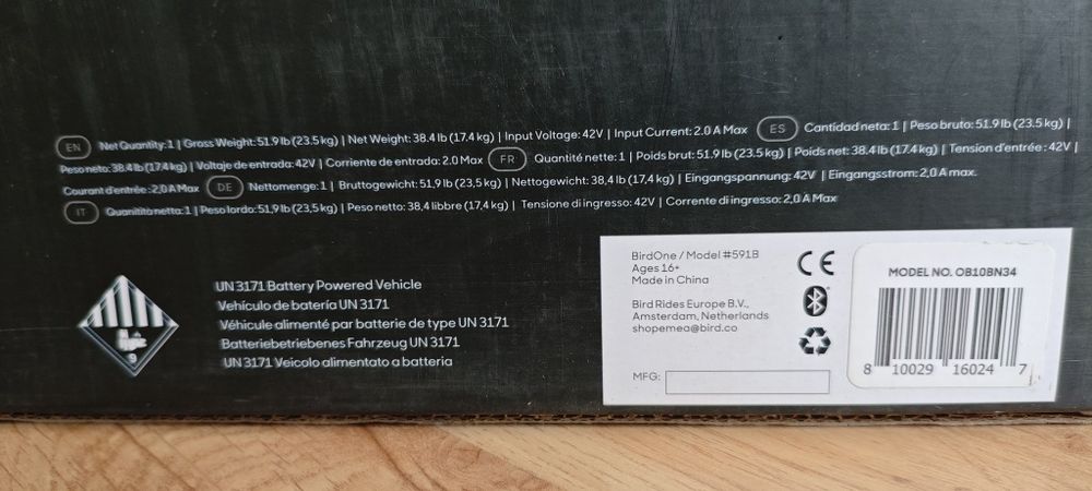 Hulajnoga Elektryczna Bird One