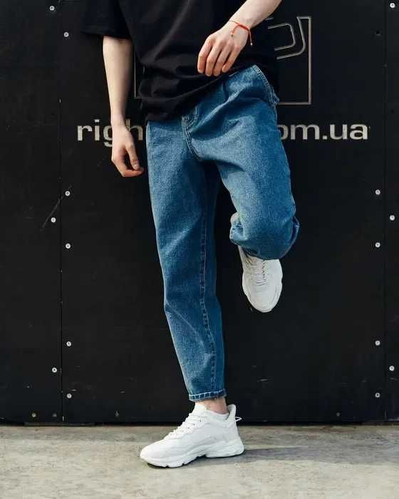 Джинсы мужские бананы весенние осенние Джинсовые штаны оверсайз