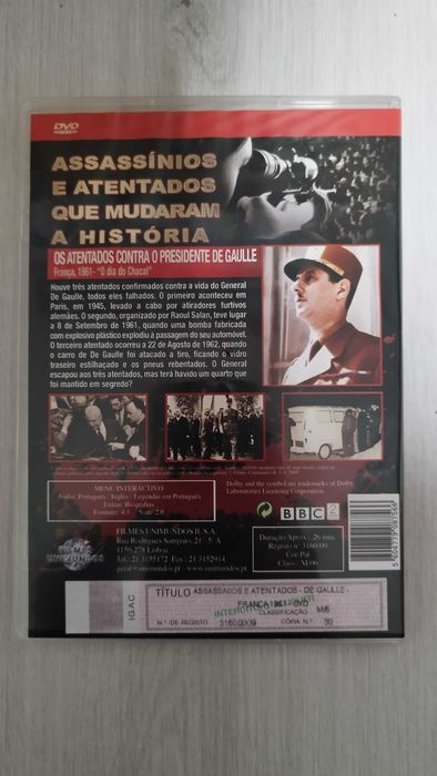 Os Atentados contra o Presidente de Gaulle - DVD