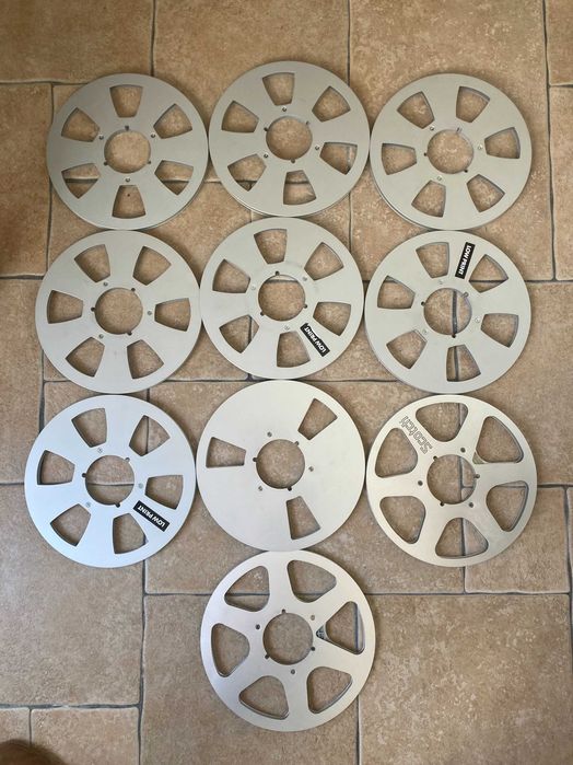 Bobines gravador de fita - Scoth, Zonal e Ampex