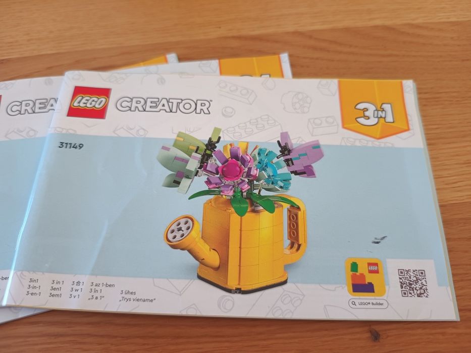 LEGO Creator 3w1 31149 Kwiaty w konewce – 100% KOMPLETNY + instrukcja