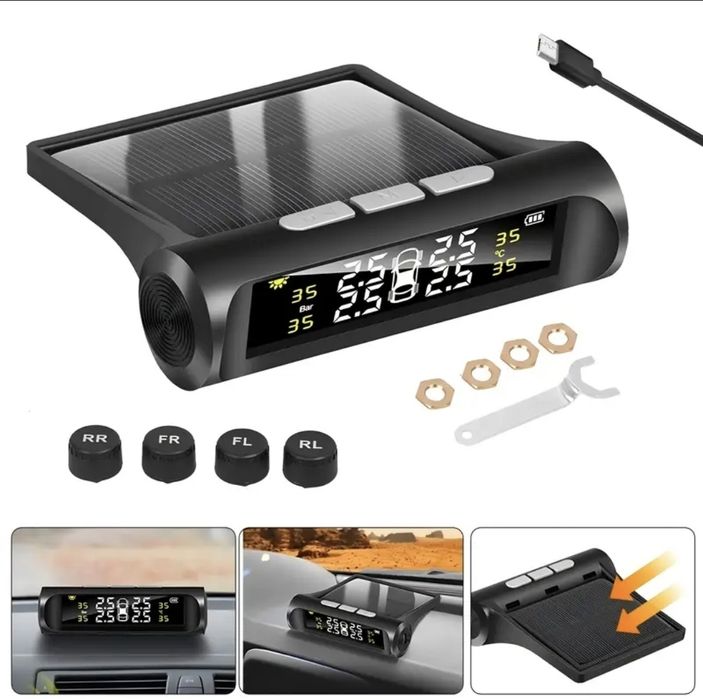 HIT 4x Czujnik Czujniki Ciśnienia opon w kołach i temperatury TPMS