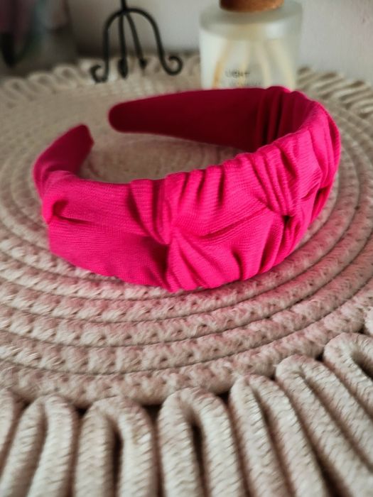 Opaska marszczona marszczulka fuksja
