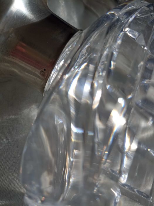 Cristal Atlantis Garrafa / Decantador com gargalo em prata