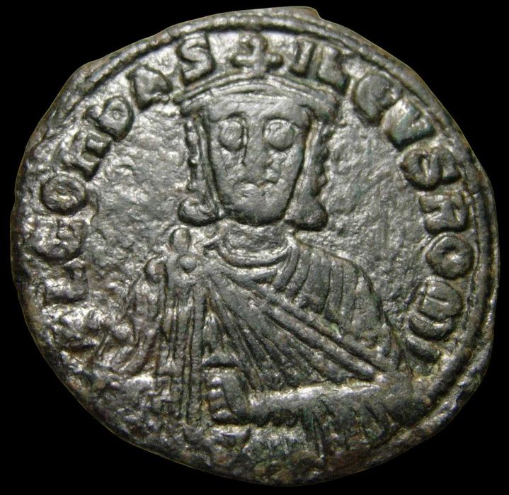 Moeda Bizantina - Follis do imperador Leo VI (886-912 d.C.)