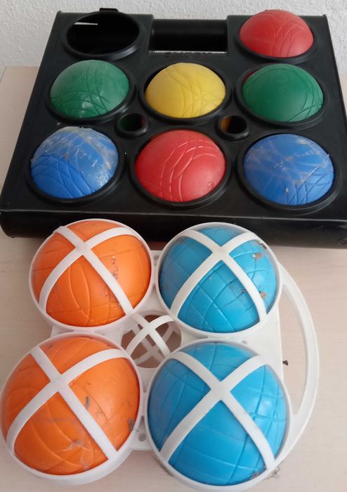 Jogo "Petanca", bolas não metalicas