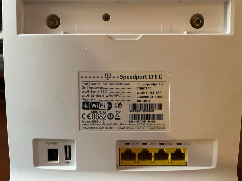 Продам LTE Wi-Fi роутер Speedport LTE II (Huawei B593u-12)