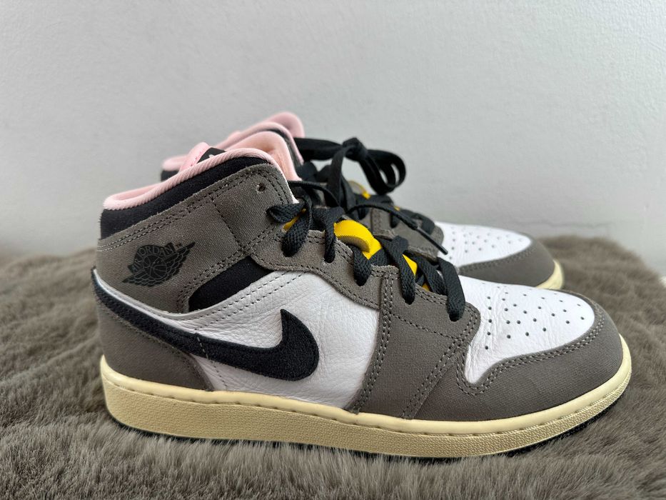 Buty damskie skórzane sneakersy nike air jordan 1 mid se 38