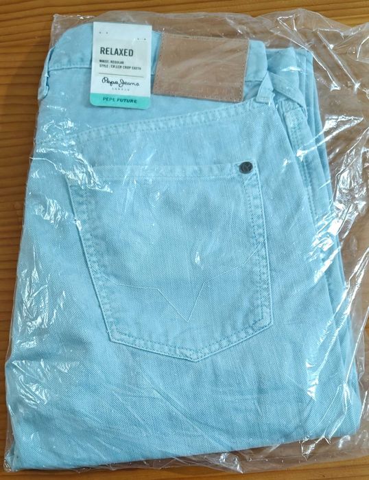 Calças Homen Pepe Jeans Azul-celeste Tamanho 30 (US) = 40 (PT) - L 32