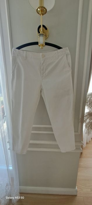 Białe spodnie damskie roz 42