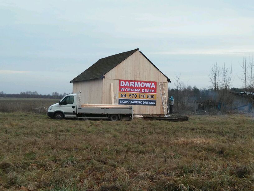 Wymiana desek, rozbiórka stodoły, skup starego drewna, stodoła skup