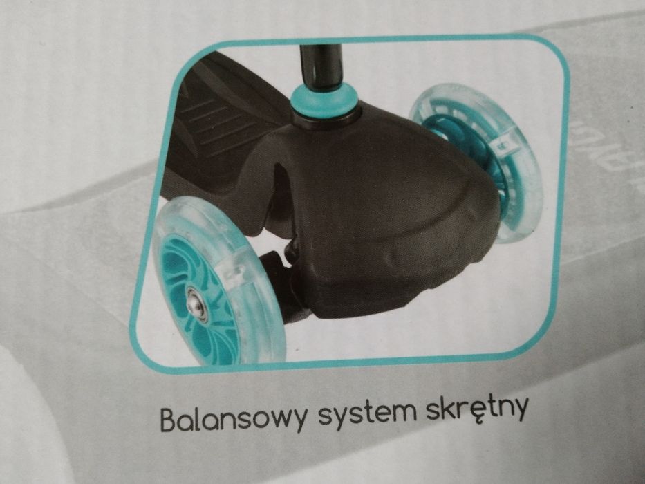 Hulajnoga dla dziecka  kõłka LED Nowa do 50 kg