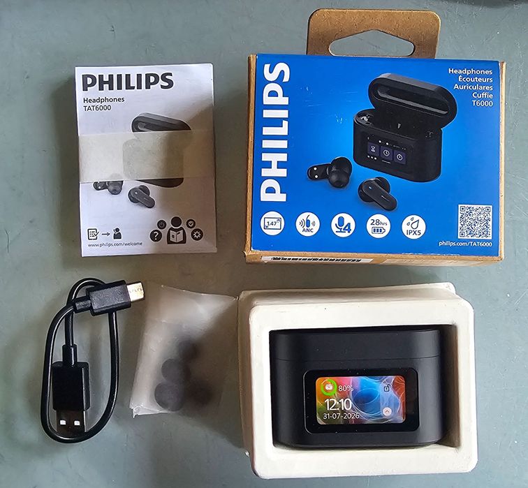 Słuchawki bezprzewodowe true wireless Philips TAT6000BK