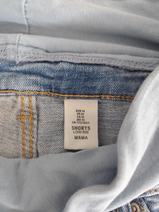 Jeansowe spodenki ciążowe H&M MAMA