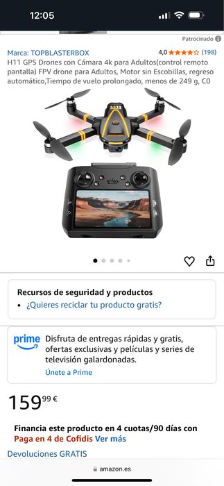 Дрон H11 GPS 4K камера, Нлвий!!