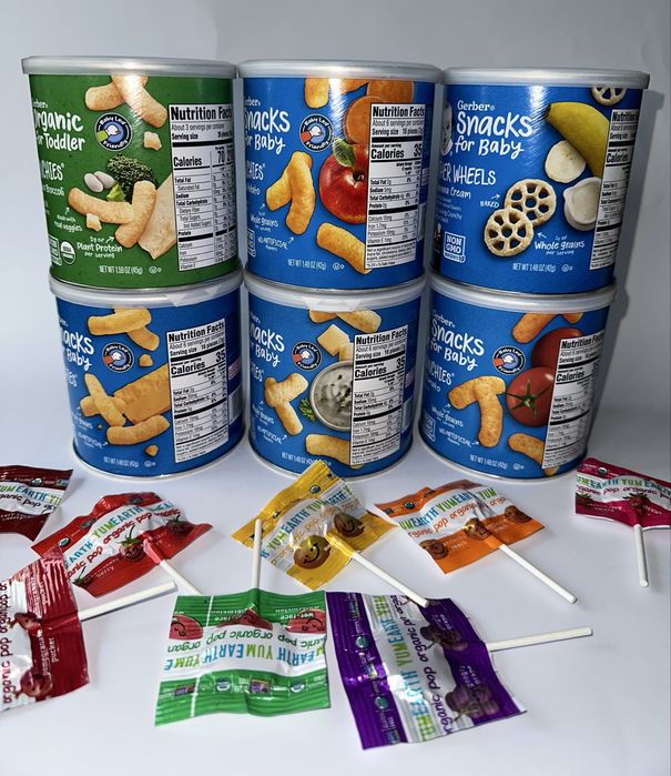 Gerber гербер США  yogurt melts Pufs бананове печиво зірочки йогуртові