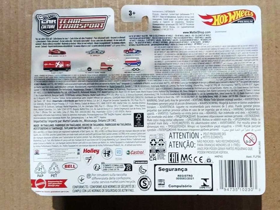 Hot Wheels Premium Car Culture Team Transport '61 Impala '72 Chevy Ramp Truck