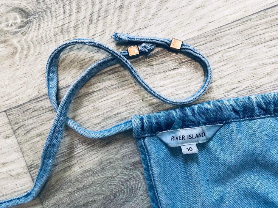 Подростковый комбинезон River Island джинс UK-10 Индия р.42/46 EUR-36