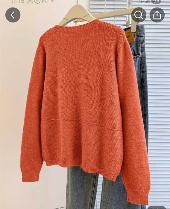 Кардиган оранжевий об'ємний