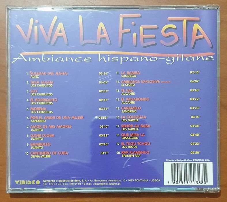 CD - VIVA LA FIESTA - Ambiance hispano-gitane