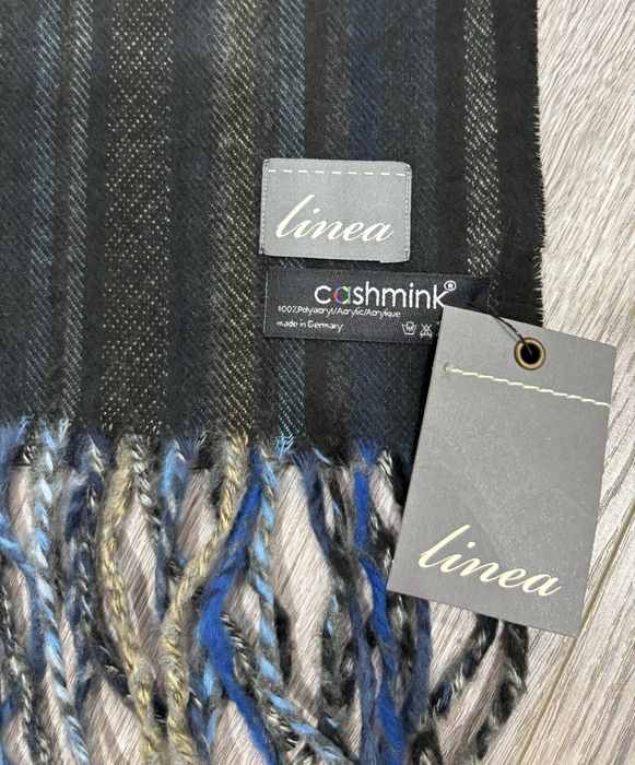 Cashmink Мужской шарф шарфик двухсторонний акриловый акрил полосатый