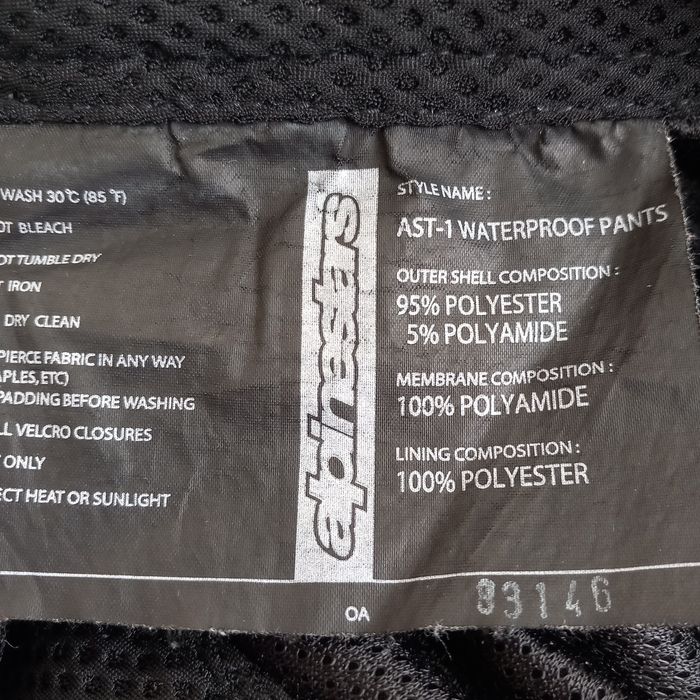 Spodnie  motocyklowe  Alpinestar  L