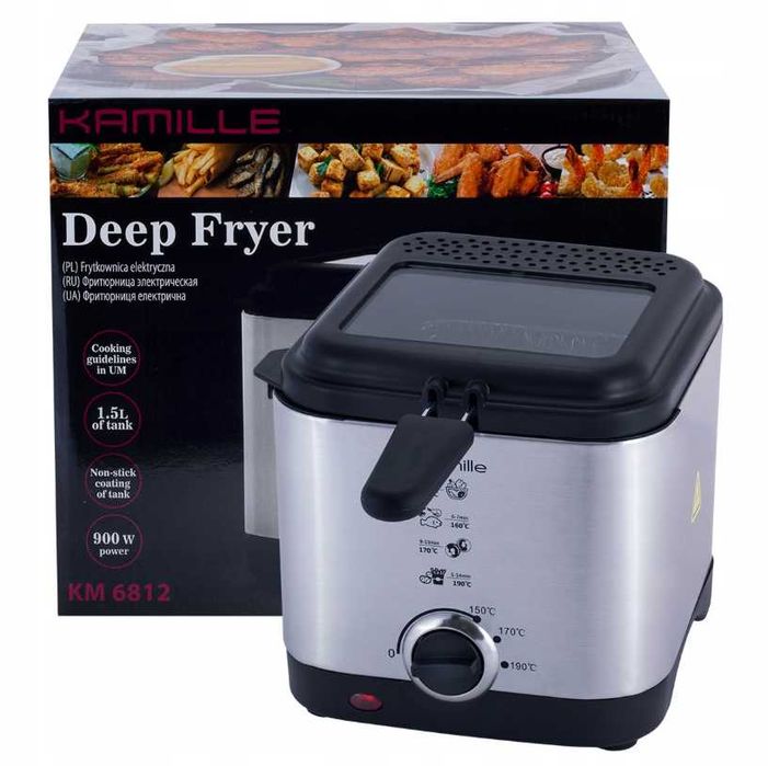 Frytkownica Olejowa Frytownica Do Frytek Kurczaka Kamille - PROMOCJA