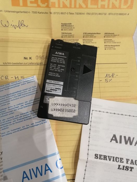 Radio Aiwa CRM5 1986r
