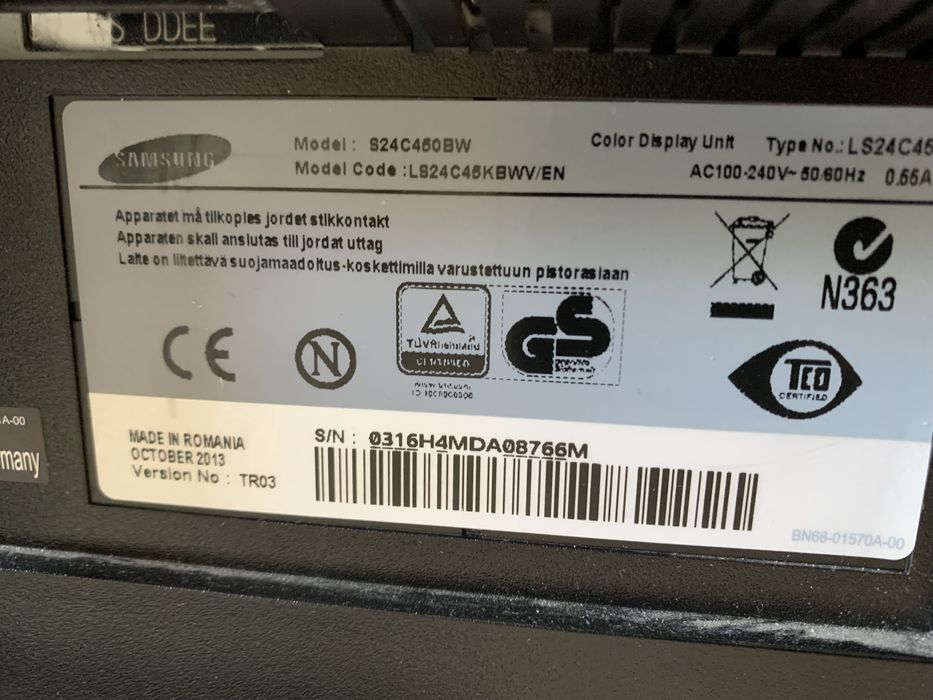 Samsung S24C450BW 24 cale Idealny