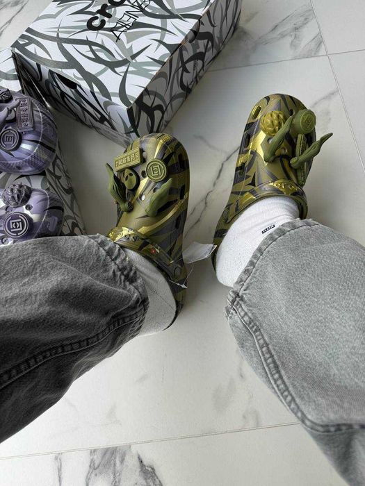 Крокси Crocs x CLOT green premium