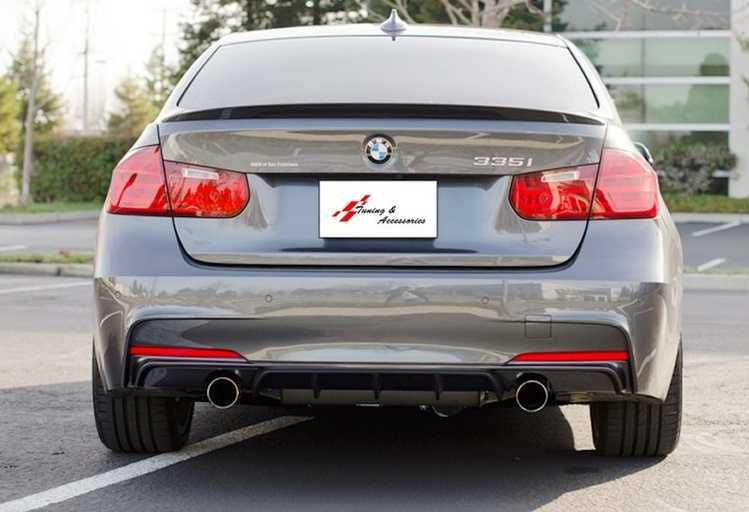 BMW F30 DYFUZOR zderzaka tył czarny połysk m-performance