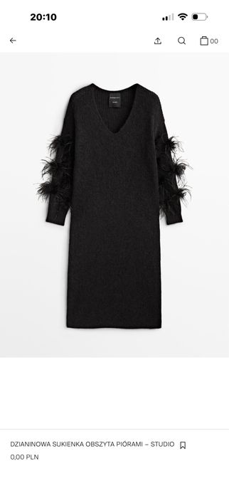 Sukienka Massimo Dutti rizm. S/M