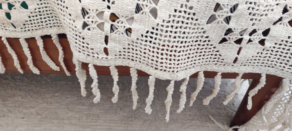 Colcha de renda branco