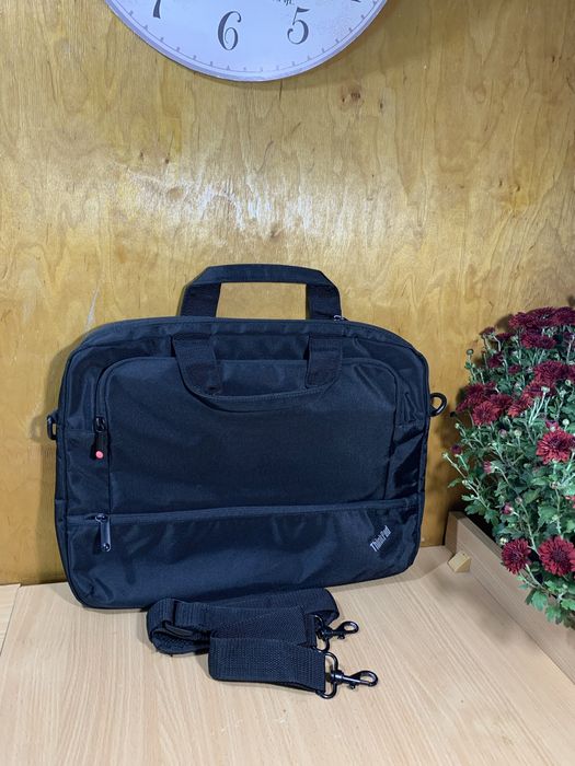 Сумка портфель чорна для ноутбука на 15.6 дюймів 40*30*4*